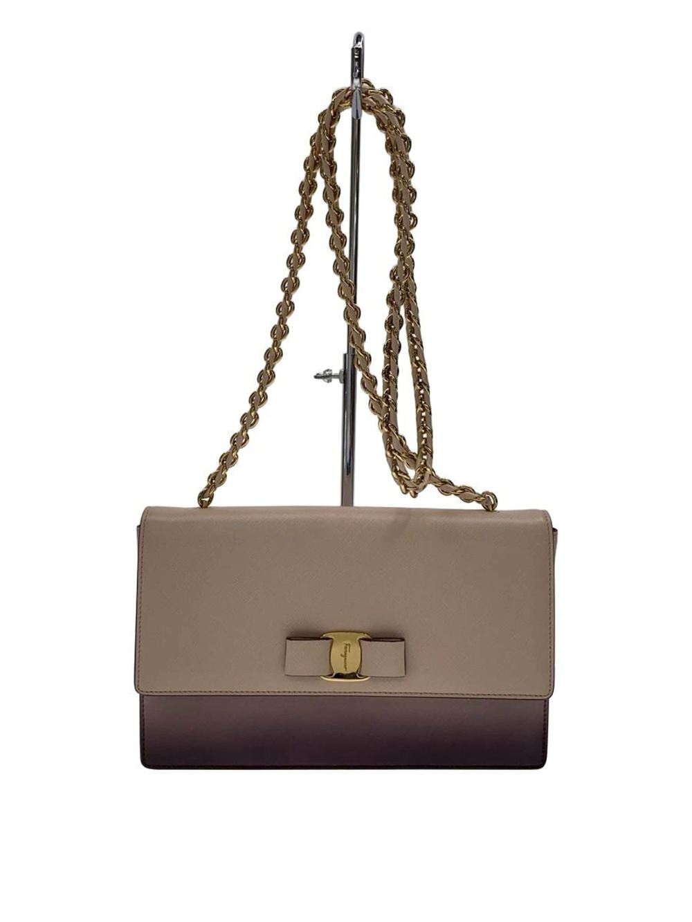 Salvatore Ferragamo Shoulder Bag Leather Pink
